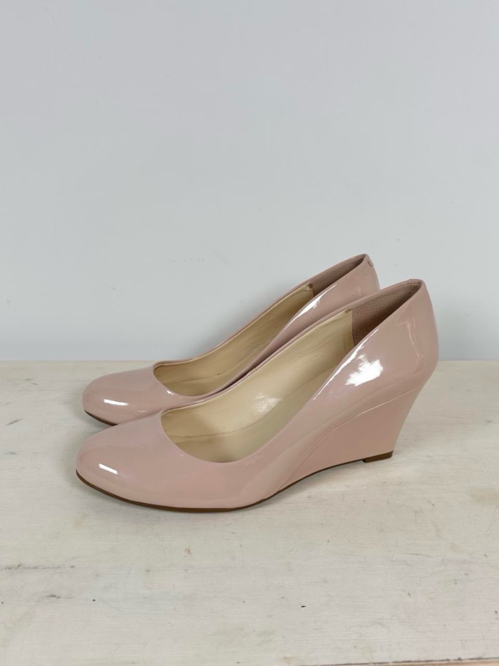 Patent Leather Wedge Heels